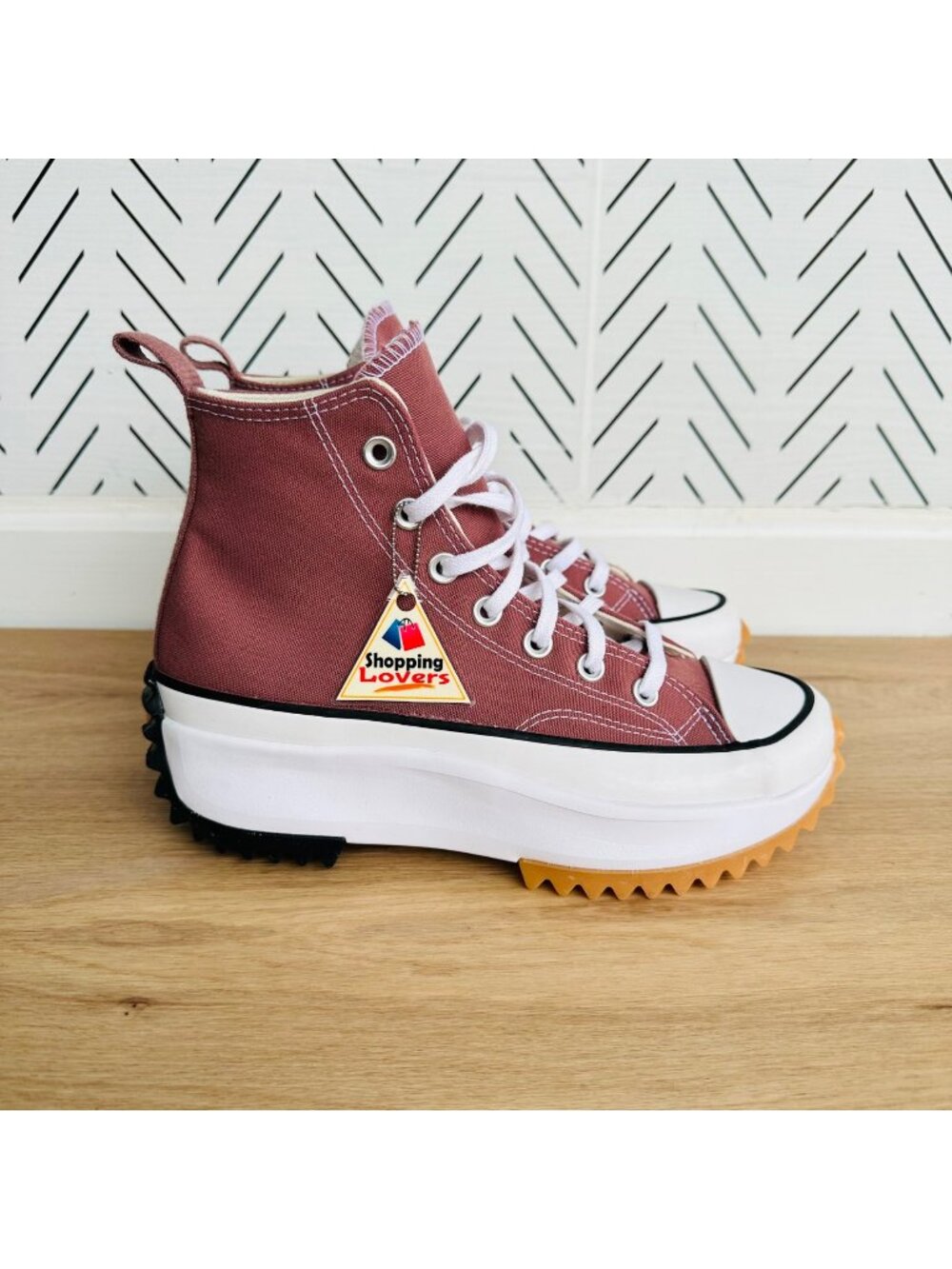 ⭐Converse Run Star Hike Hi Platform Sz 6 Men Shoes Brown Chunky Sneakers A00852C